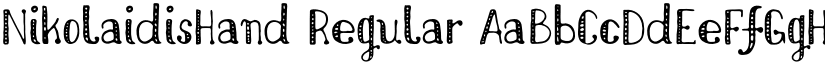 NikolaidisHand font download