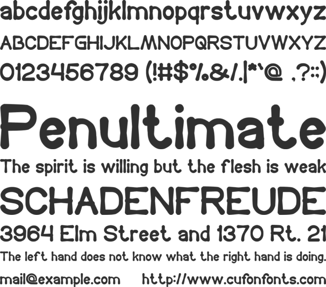 COFFEE TIME font preview