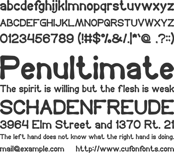 COFFEE TIME font preview