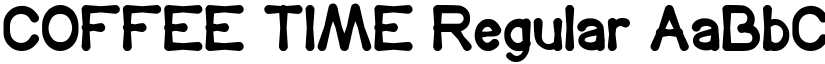 COFFEE TIME Regular font