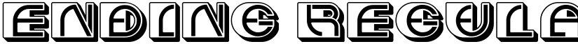 Ending Regular font