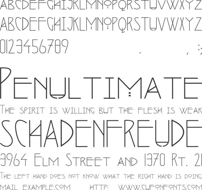 Seminole font preview