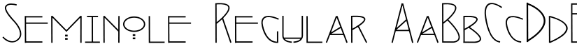 Seminole Regular font