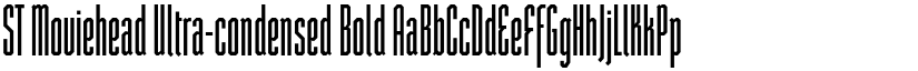 ST Moviehead Ultra-condensed Bold font