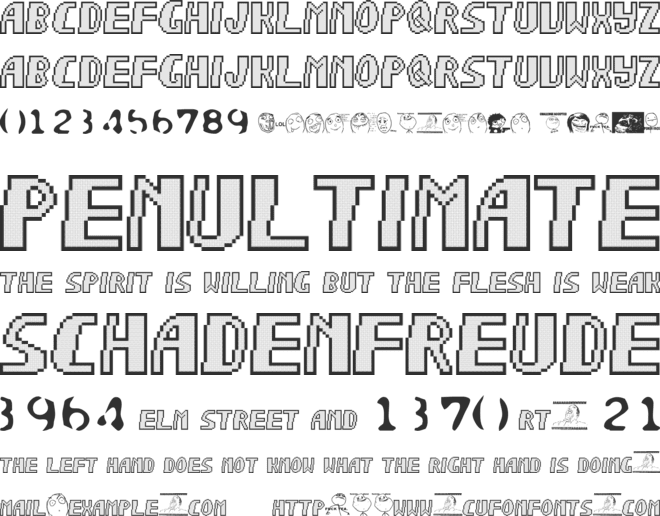 Sonic Chaos font preview