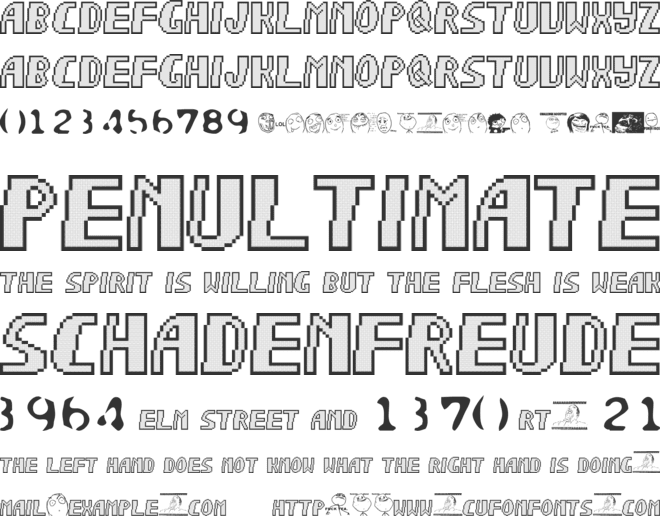 Sonic Chaos font preview