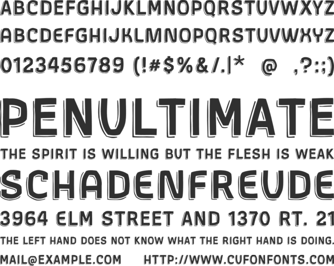 Gothic AX Hand font preview
