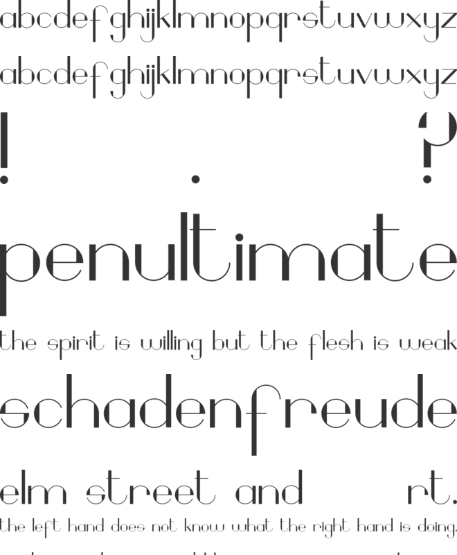 Geobrijel font preview