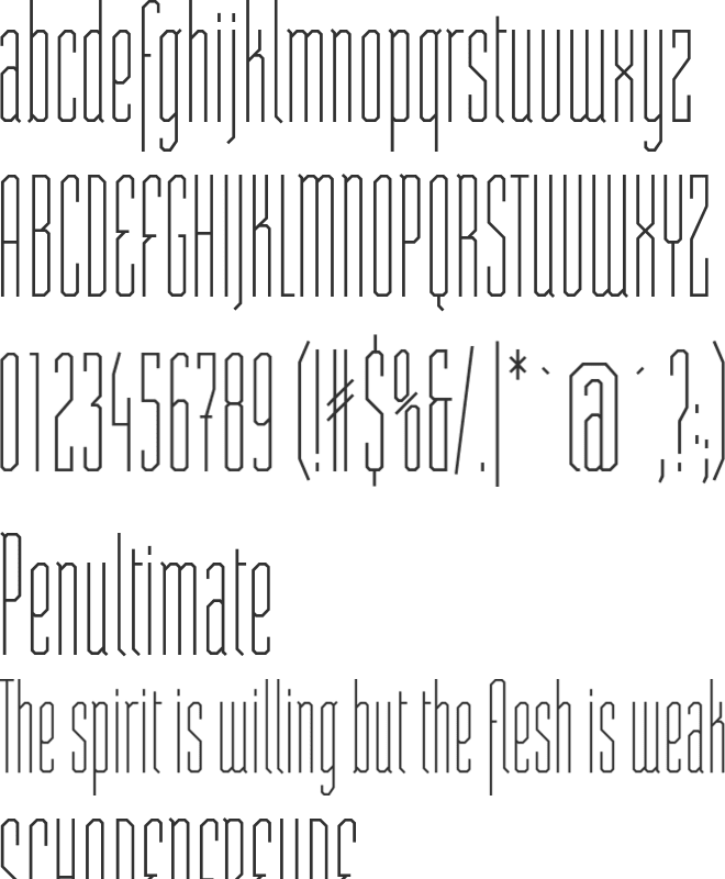 ST Moviehead font preview