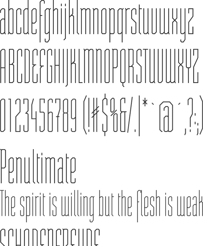 ST Moviehead font preview