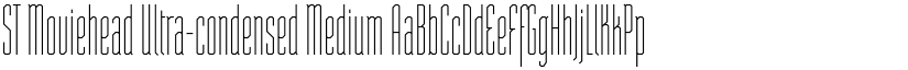 ST Moviehead Ultra-condensed Medium font