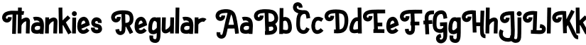 Thankies font download