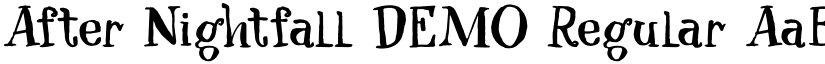 After Nightfall DEMO Regular font