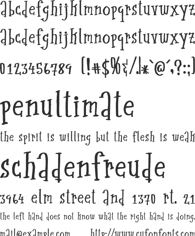 midcentury font preview