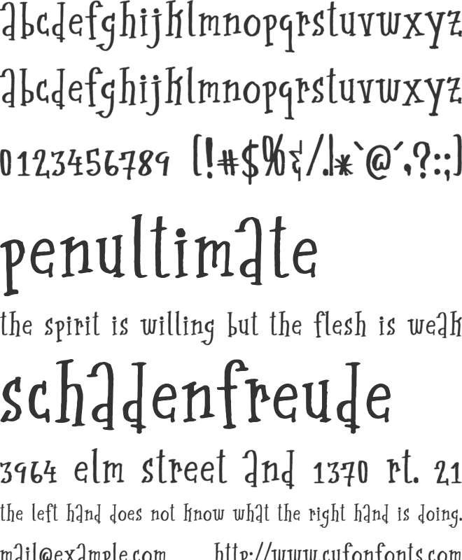 midcentury font preview