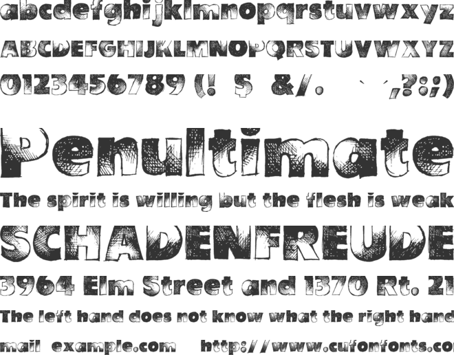 Are You Hung Up font preview