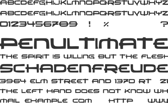 JMH Carrera font preview