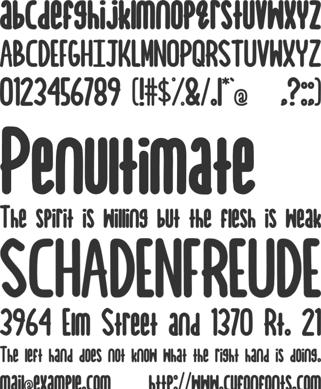 Sea Salt font preview