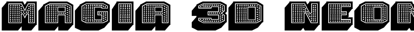 Magia 3D Neon font