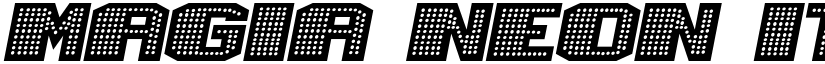 Magia Neon Italic font