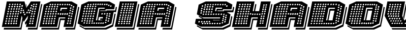 Magia Shadow Neon Italic font