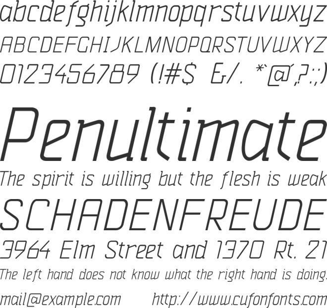 Vazari Sans Serif font preview