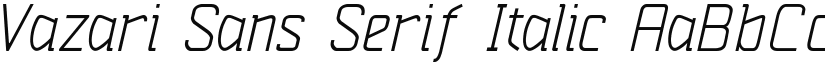 Vazari Sans Serif font download
