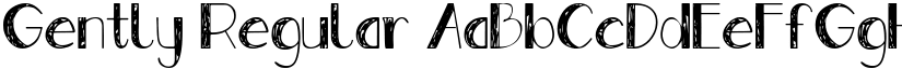 Gently Regular font