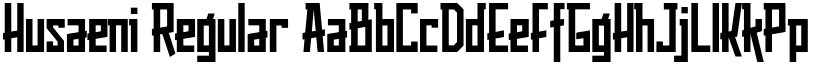 Husaeni Regular font
