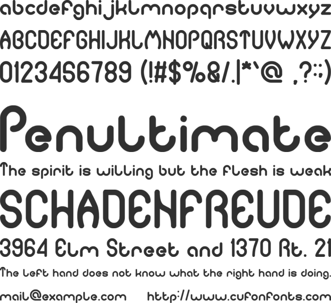 pure and simple everytime font preview