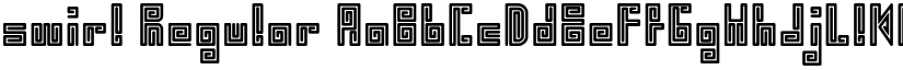 swirl Regular font