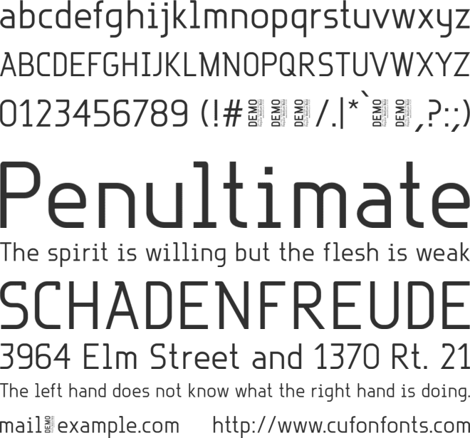 R font preview