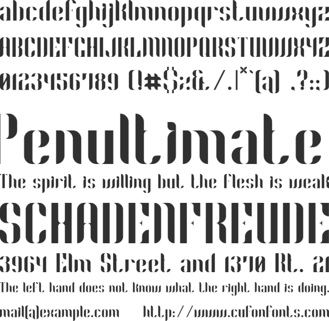 Phyllon font preview
