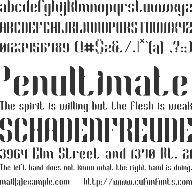 Phyllon font preview
