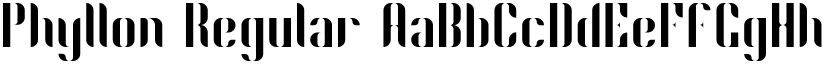 Phyllon Regular font
