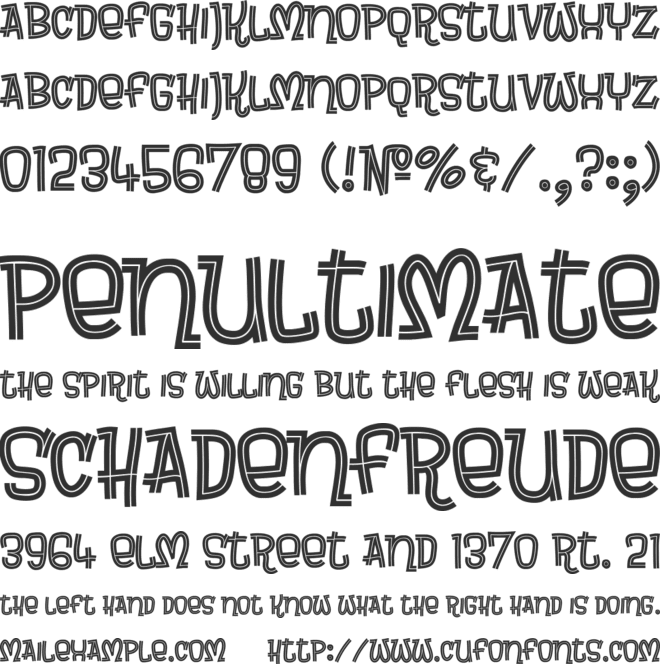 Brewsky font preview