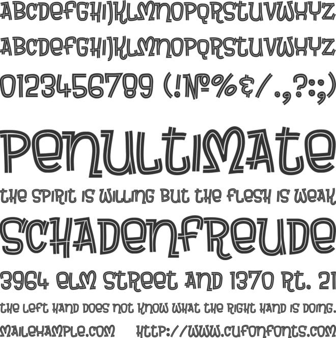 Brewsky font preview