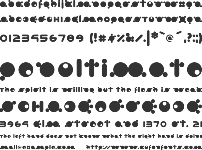 Babymoto font preview