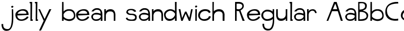 jelly bean sandwich Regular font