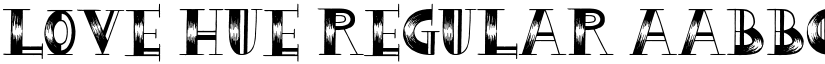 Love Hue Regular font