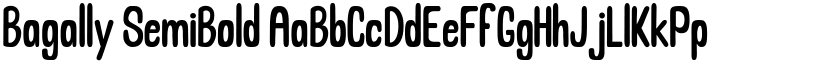 Bagally SemiBold font