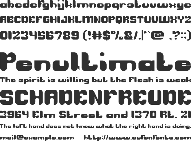 AVIATOR font preview