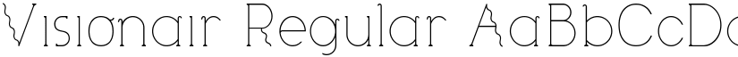 Visionair Regular font