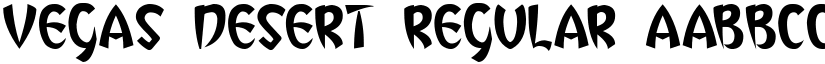 Vegas Desert font download