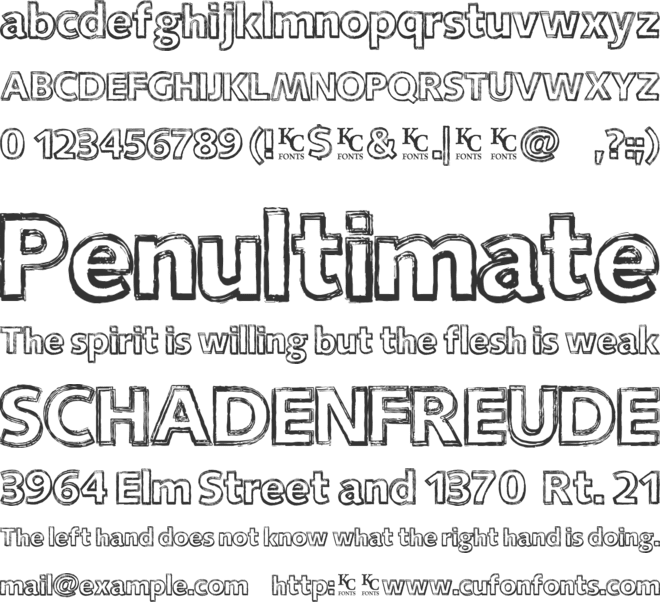 Closure font preview