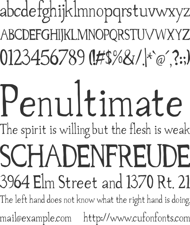 Palovsky font preview