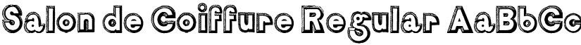 Salon de Coiffure Regular font