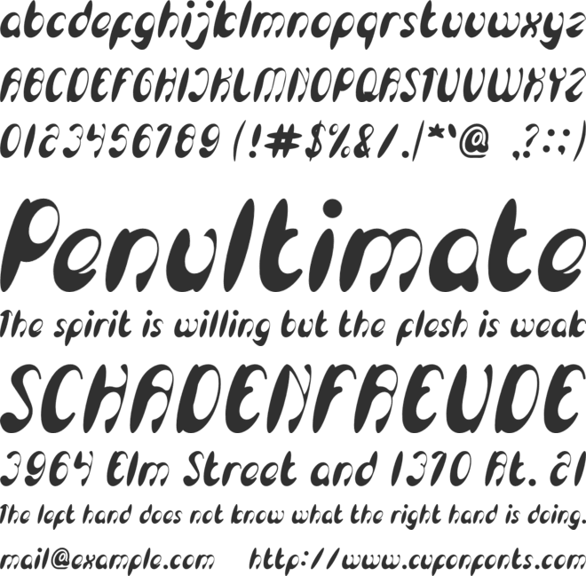 Enjoy The Time font preview