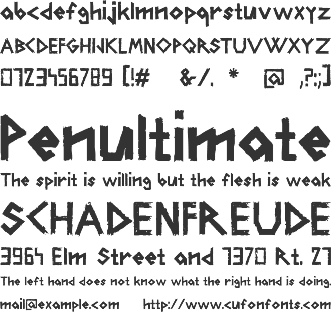 CarFont font preview