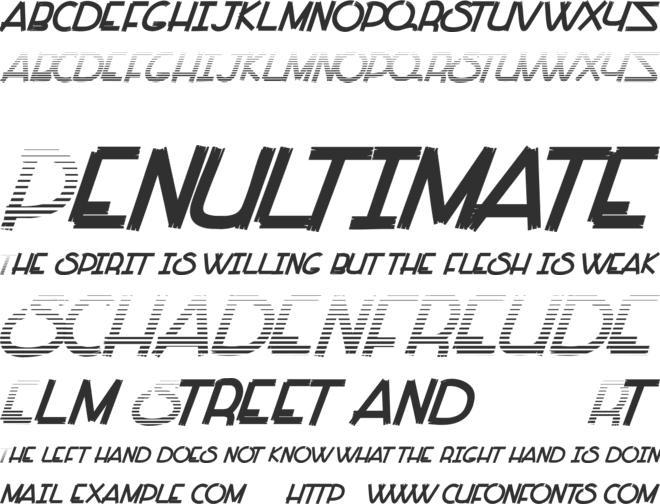 Paint all Time font preview